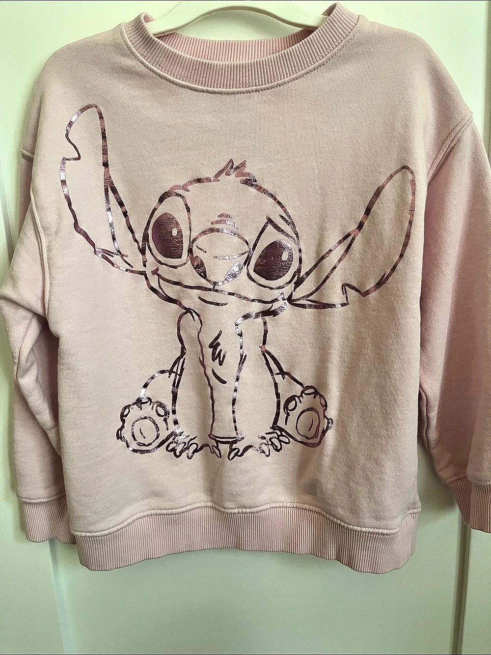 Zara Girls Pink Stitch Sweatshirt Size 6-7